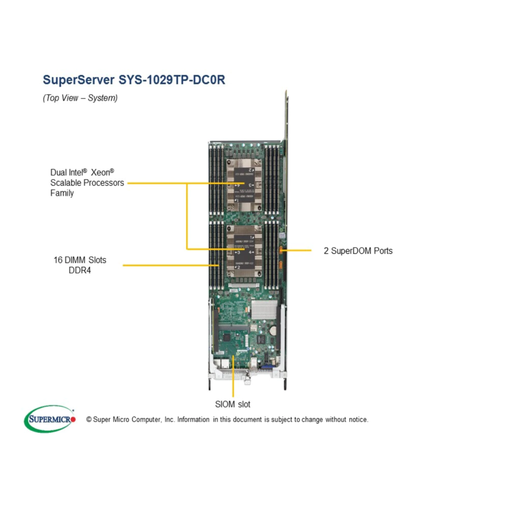 INTEL SYS-1029TP-DC0R