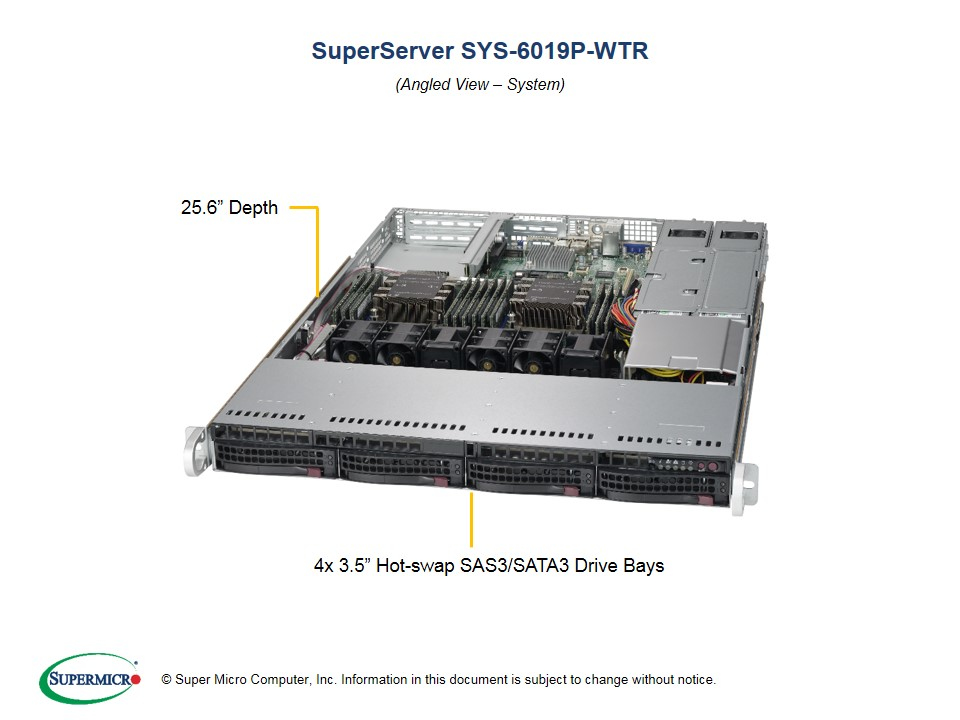 INTEL SYS-6019P-WTR