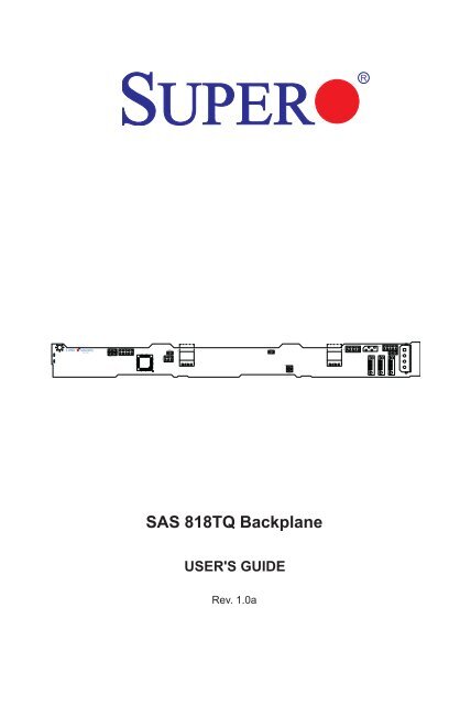 SUPERMICRO BPN-SAS-818TQ