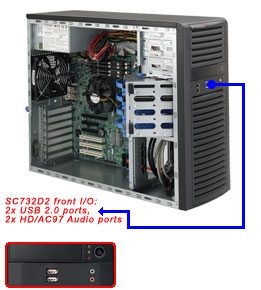 SUPERMICRO CSE-732D2-500B